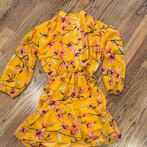 Floral Yellow Dress